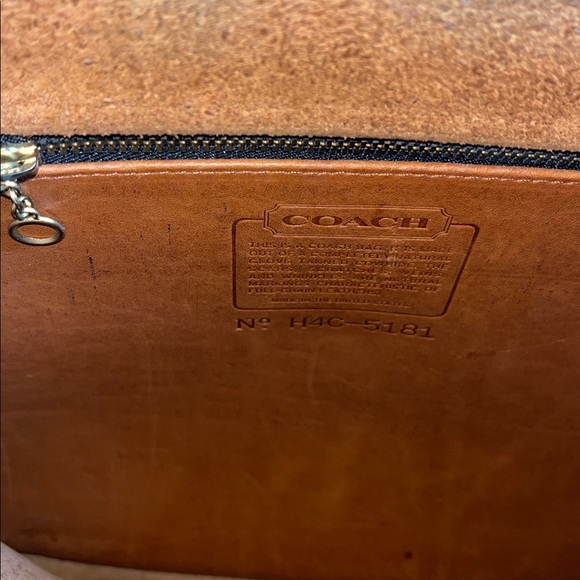Coach Vintage Classic Brown Leather Menssenger Bag Laptop Bag - Picture 5 of 7